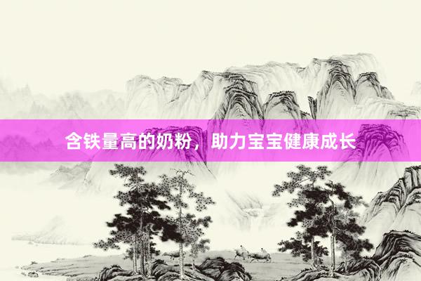含铁量高的奶粉，助力宝宝健康成长